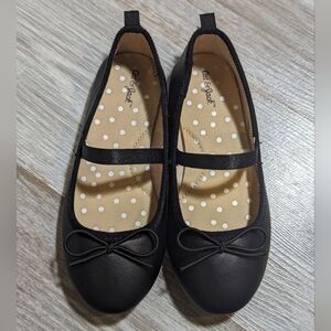 Cat and Jack slip-on ballet flats, new without tag size little kid 11, black